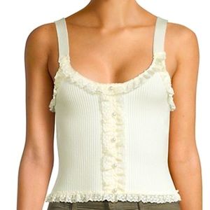 For Love & Lemons Ruffled Lace Tank
